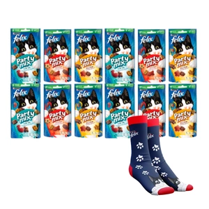 Felix Party Mix 12x60g + Felix Socken GRATIS