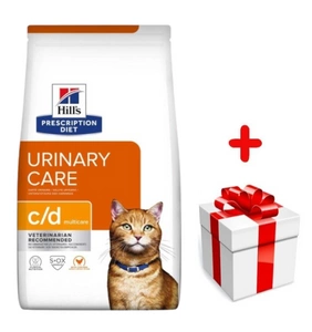 HILL'S PD Prescription Diet Feline c/d Multicare Huhn Urinary Stress 1,5kg + Überraschung für die Katze