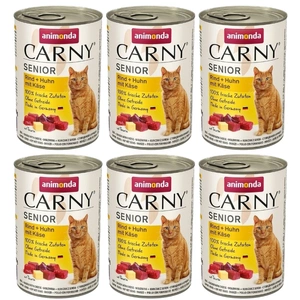 ANIMONDA Cat Carny Senior flavor: Beef, chicken, cheese 6x400g