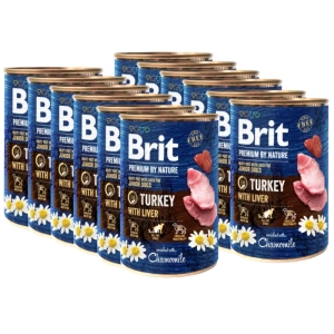 Brit Premium by Nature Junior Pute mit Leber 12x400g