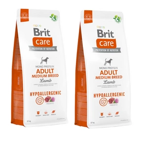 BRIT CARE Dog Hypoallergenic Adult Medium Breed Lamb 2x12kg
