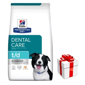 HILL'S PD Prescription Diet Canine t/d Zahnpflege 4kg + Überraschung für den Hund