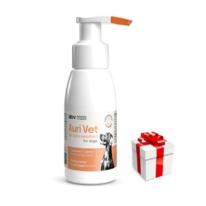 Auri Vet – Ohrpflegepräparat für Hunde 75 ml + Überraschung für den Hund