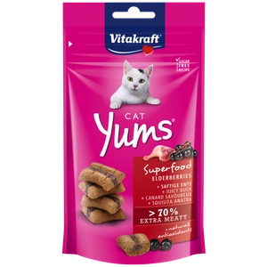 Vitakraft Cat Yums® Superfood Holunder + Ente 40g