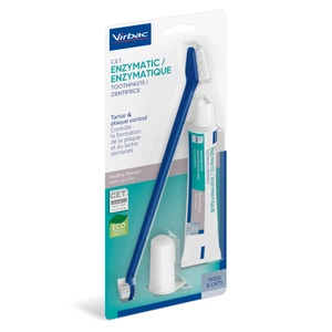 VIRBAC Dental Kit für Hunde (Paste + Zahnbürste) 70g