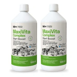 Lab-v MaxiVita Complex - Ergänzungsfuttermittel - Multivitamin, in flüssiger Form, für Raufußgeflügel, Wassergeflügel, Tauben, Schweine, Rinder, Schafe und Ziegen 2x1000 ml