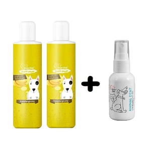 Over Zoo Frutti Power Banane Shampoo hypoallergen 2x200 ml + OVER ZOO Animal Dent 50ml GRATIS!