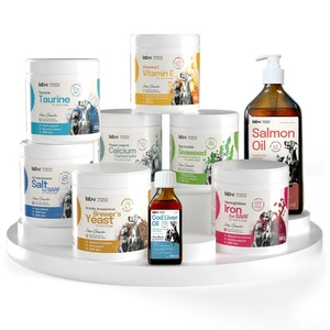 Lab-v Set mit Nahrungsergänzungsmitteln für die BARF-Ernährung von Katzen