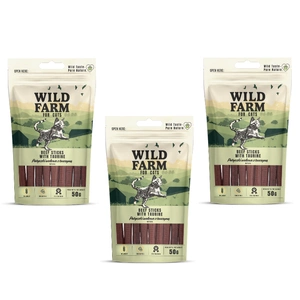 WILD FARM Taurin-Sticks 3x50g Katzenleckerli