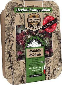 Korona Natury Futter für Kaninchen und Nagetiere Kräutermischung mit Hibiskus 70g