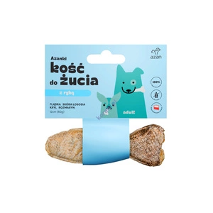 AZANKI Flunder Kauknochen für Hunde - Fisch 12 cm