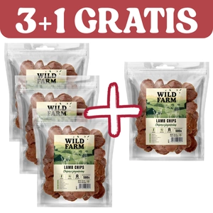 WILD FARM Lamm Chips  Leckerlis für Hunde 500g 3+1 GRATIS