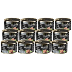 DOLINA NOTECI Super Rafi Cat P&F mit Perlhuhn- und Entenherzen für sterilisierte Katzen 12x185g