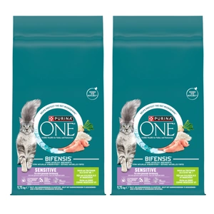 Purina One Sesitive Truthahn & Reis Katzenfutter für Erwachsene 2x9,75 kg