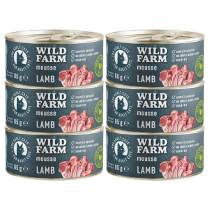 WILD FARM Mousse Lamm 6x85g - getreidefreie Mousse für Katzen