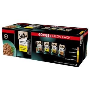 SHEBA Selection Select Slices Geflügelgeschmack Beutel  40x85g