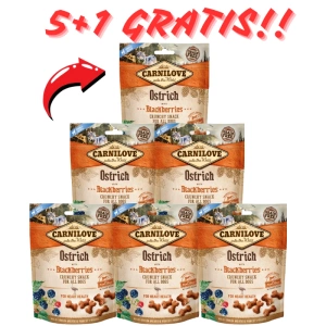 Carnilove Crunchy Snack, Strauß und Brombeere 200 g 5+1 GRATIS!!