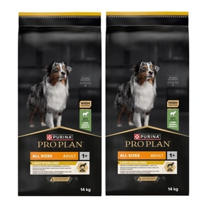 PRO PLAN Light Sterilised All Sizes Adult Hundefutter mit hohem Rindfleischanteil 14 kg + Überraschung für den Hund