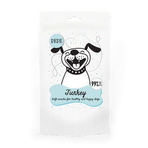 Paka Zwierzaka  PEPE Mini Chunkies Turkey (Truthahn) 80g