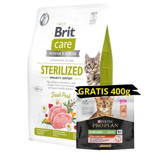 BRIT Care Cat Grain-Free Sterilized Immunity Support 7kg + Pro Plan 1x400g GRATIS!