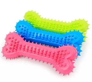 Gummispielzeug für Hund - Beißring, Knochen 14cm