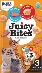 INABA Ciao Juicy Bites-Fisch und Muscheln 3x11,3g