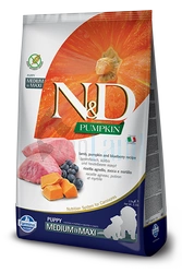Farmina N&D Kürbis Getreidefrei für Hunde LAMB & BLUEBERRY ADULT MEDIUM & MAXI 12kg