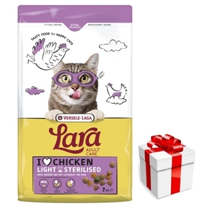 Versele-Laga Lara Adult Light Sterilized 7kg - Futter für sterilisierte Katzen + Überraschung für die Katze