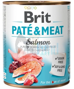 BRIT PATE & MEAT SALMON 800g
