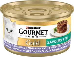 Purina Gourmet Gold Savoury Cake mit Lammfleisch und grünen Bohnen  12 x 85g