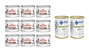 ROYAL CANIN Recovery 6x195g + ENZO VET Erholungsdiät für Hunde 2x400g