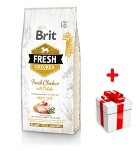 Brit Fresh Chicken & Potato Adult Great Life 12kg + Überraschung für den Hund