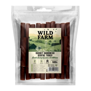 WILD FARM Kaninchen Zahntuben 500g Hundeleckerli