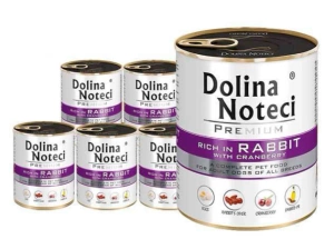 Dolina Noteci - PREMIUM Hase mit Preiselbeeren 6x800g + Deckel für 800g-Dose GRATIS!