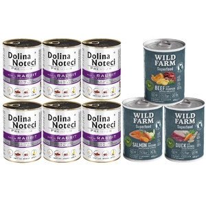 Dolina Noteci Premium Kaninchen mit Cranberry 6x400g + Wild Farm Superfood MIX 3x400g