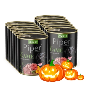 DOLINA NOTECI Piper für Hunde mit Wildfleisch und Kürbis 12x800g