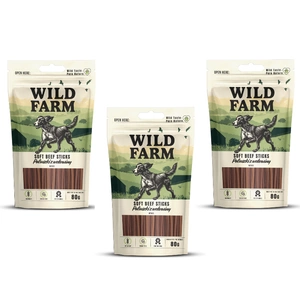 WILD FARM Rindersticks 3x80g Hundeleckerli