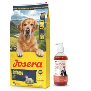 JOSERA Adult Optiness 12.5kg + LAB V Lachsöl für Hunde und Katzen 500ml