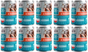 Frendi-Stücke in delikater Sauce mit Lachs  10 x 400g für Katzen