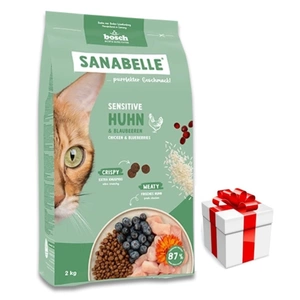 BOSCH Sanabelle Sensitive Geflügel 8kg + Überraschung für die Katze