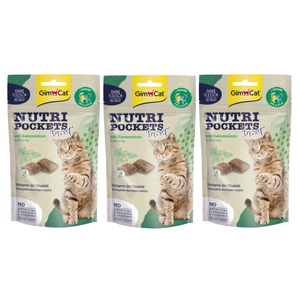 GIMCAT NUTRI POCKETS Katzenminze und Insektenfutter 3x60g