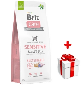 BRIT CARE Sustainable Sensitive Insect & Fish 12kg + Überraschung für den Hund