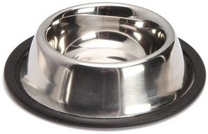 Metallschüssel auf rutschfestem Gummi 0,9l