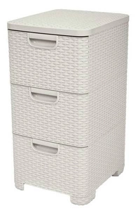 Curver Rack mit Schubladen 3x14L STYLE creme