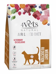 4Vets Natural Weight Reduction Trockenfutter für übergewichtige und fettleibige Katzen 1 kg