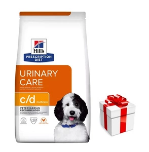 HILL'S PD Prescription Diet Canine c/d Urinary Care 4kg + Überraschung für den Hund