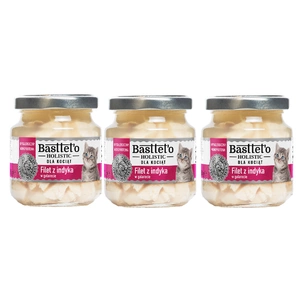 Basttet'o Holistic Putenfilet in Gelee für Kätzchen 3x130g