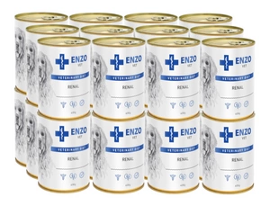 ENZO VET Renal Diät für Nierenerkrankungen mit Rindfleisch für Hunde 24x400g