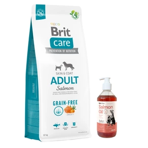 BRIT CARE Grain-free Adult Salmon 12kg + LAB V 500ml -5% billiger!!!