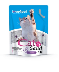 Silikon-Katzenstreu Sand Lavendel 3.8l